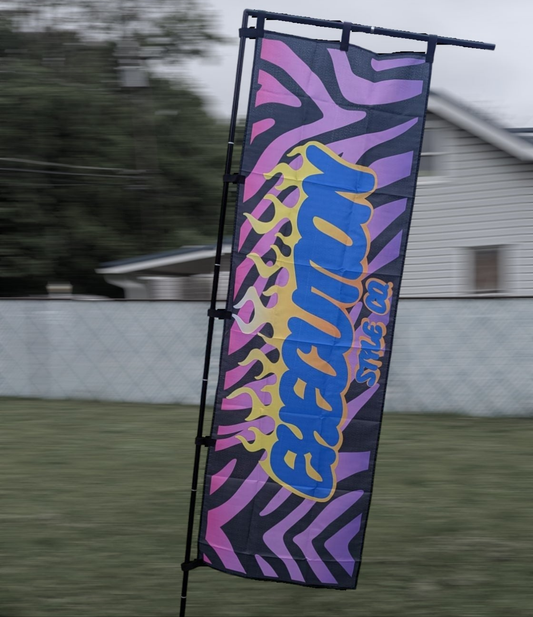 Zebra Nobori Flag
