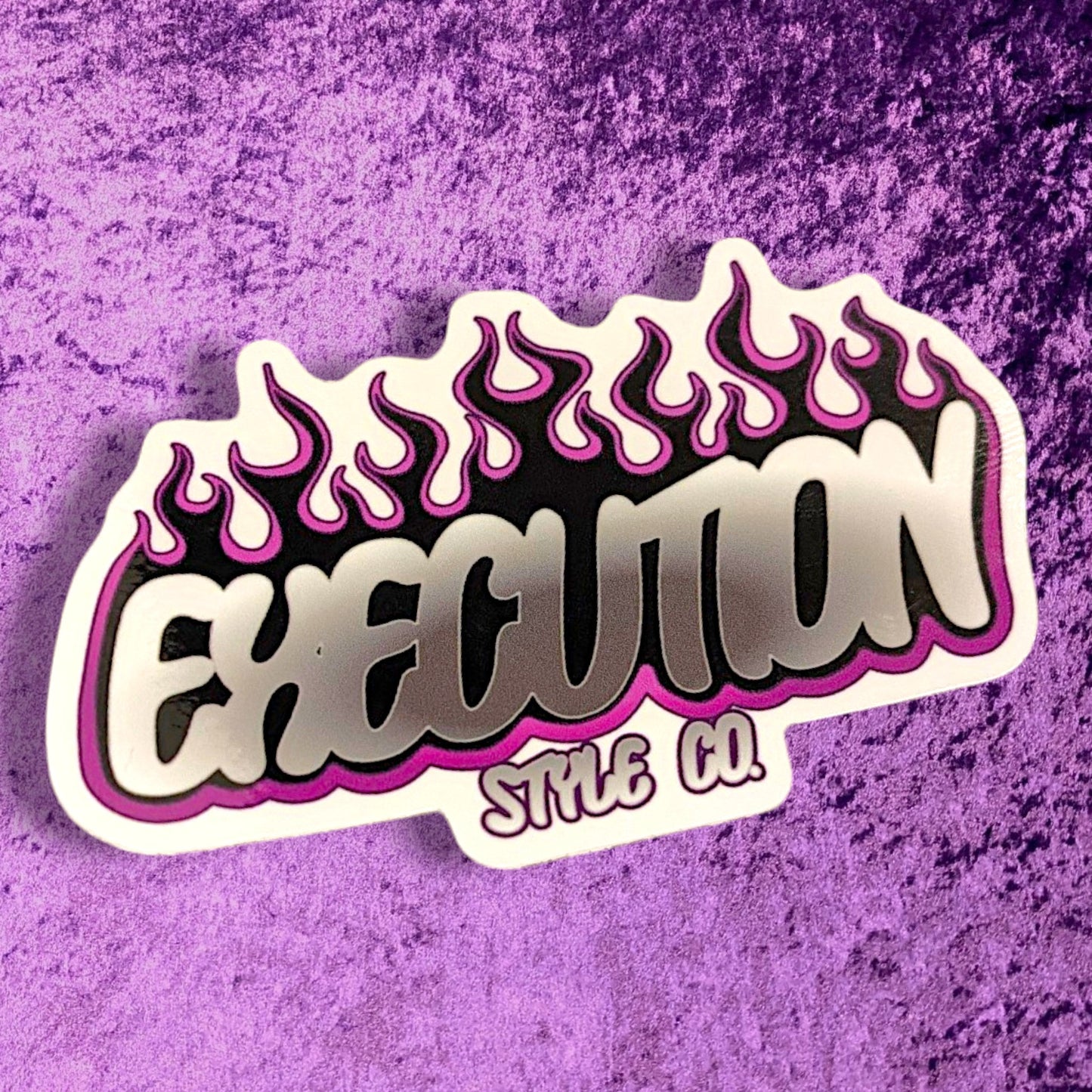 Purple Flame Decal