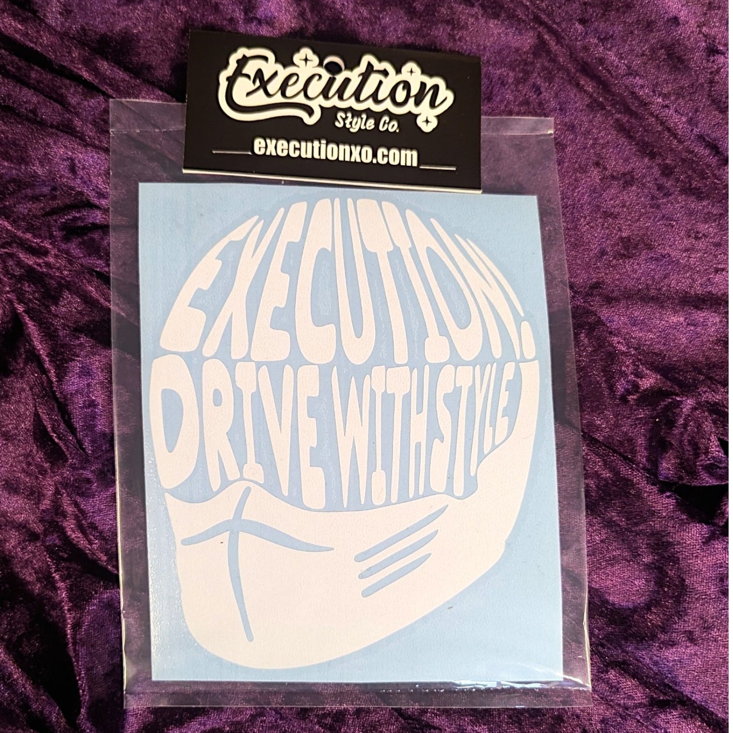 Drive With Style! Helmet Decal